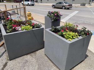 Concrete planters